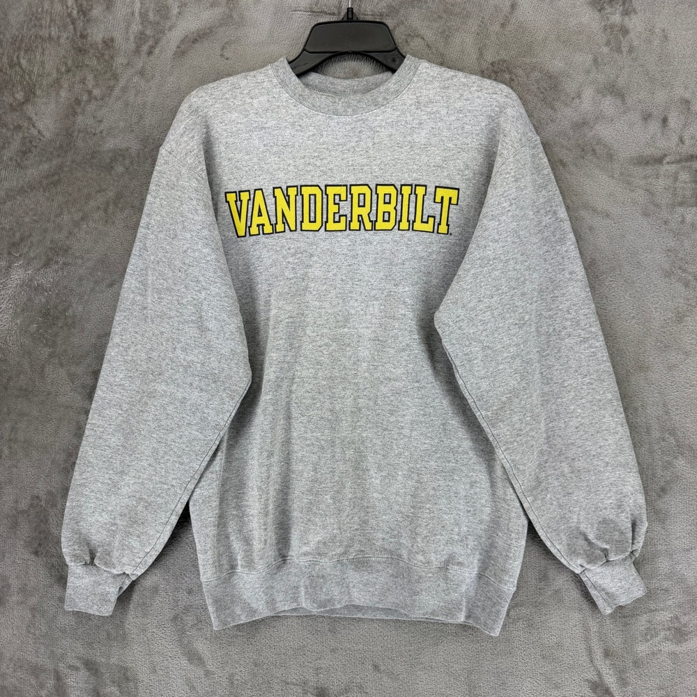 Vanderbilt Sweatshirt Mens M Gray NCAA Football Champion EUC